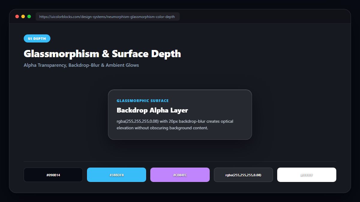 Glassmorphism & Depth: Alpha Channels Guide Visual Architecture